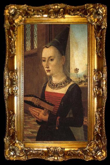 framed  unknow artist Portrait of Maria Bonciani, ta009-2